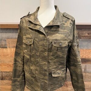 Thread & Supply Olive Camouflage Utility Jacket